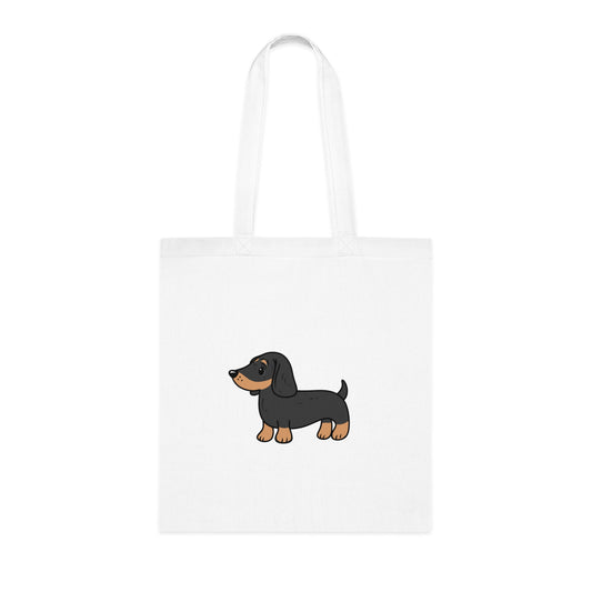 Dachshund Cotton Tote Bag, Dog Lover Gift, Eco-Friendly Shopping Bag, Pet Owner Accessories, Cute Dog Art Tote